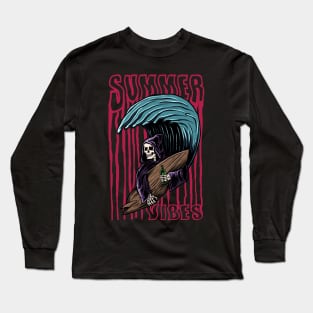 Surfing Summer Vibes Long Sleeve T-Shirt